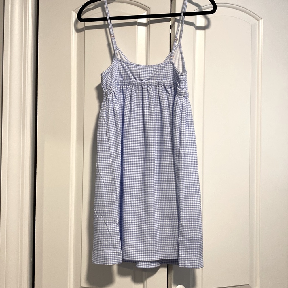 Hill House Aurora Sleep Dress Power Blue Gingham size M new with tags! - Picture 10 of 10